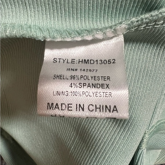 NWT Haute Monde Bodycon Mint Green Dress w/ Built In Bra, Hidden Zipper, Size XL - Picture 3 of 10